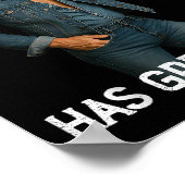 Retro Trump hat große Jeans Meme Poster (Ecke)