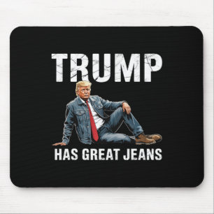 Retro Trump Hat Tolle Jeans Meme 1 Mousepad
