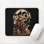 Retro Trump Hunting Deer Funny Beer Drinking Hunti Mousepad (Mit Mouse)