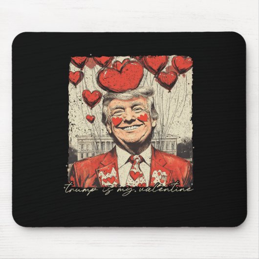 Retro Trump ist der Valentinstag Trumps Mousepad (Vorne)