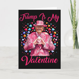 Retro Trump ist mein Valentinstag Trump  Karte