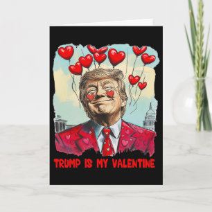 Retro Trump ist mein Valentinstag Trump Valentinst Karte