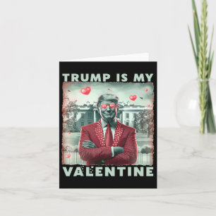 Retro Trump ist mein Valentinstag Trump Valentinst Karte