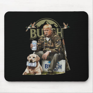 Retro Trump Jagd auf Hirsch Funny Beer Drink Bier Mousepad