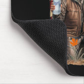 Retro Trump Jagd auf Hirsch Funny Beer Drink Bier Mousepad (Ecke)