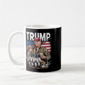 Retro Trump Jagd Duck Hallo Jagd Saison uns F Kaffeetasse (Links)