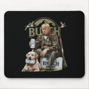 Retro Trump jagt Hirschbraun trinken Mousepad