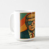 Retro Trump-Tasse Kaffeetasse (Vorderseite Links)