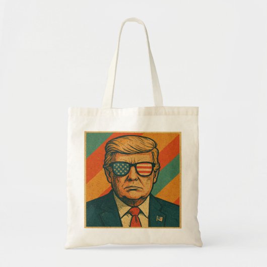Retro Trump Tragetasche (Vorne)