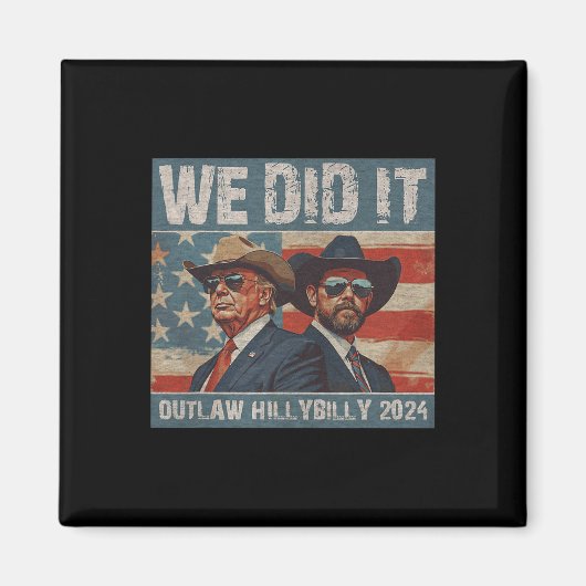 Retro Trump Vance haben wir es verboten und die Hi Magnet (Vorne)