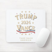 Retro Trump Vance Red Mousepad (Mit Mouse)