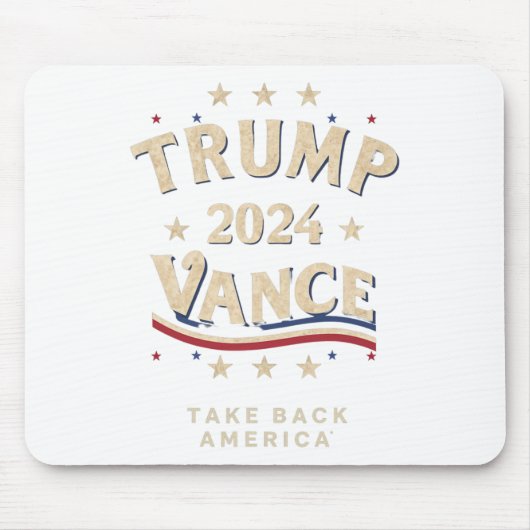 Retro Trump Vance Red Mousepad (Vorne)