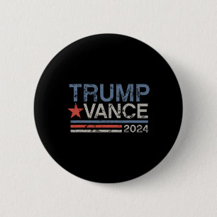 Retro Trump Vance Streifen Trump Jd Vance Button