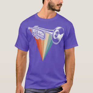 Retro Trumpet Jazz Music Trumpeter, Trompete-Playe T-Shirt