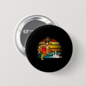 Retro Truthahn Bowlingkugel Pin Herbst Stimmung Th Button (Vorne & Hinten)