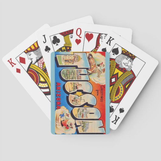 Retro Tucson Arizona Spielkarten (Rückseite)