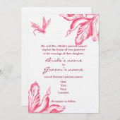 Retro Tulip Einladung (Vorne/Hinten)