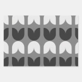 Retro Tulip Fall Colors Wrapping Gift Paper Geschenkpapier Set (Vorderseite 3)