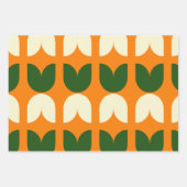 Retro Tulip Wrapping Geschenkpapier (Vorderseite 2)
