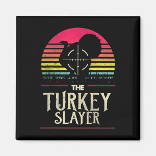 Retro Turkey Slayer Sunset Vintag Jagen Türkei Magnet