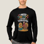 Retro Turkey Therapy  Tri-Blend Shirt (Vorderseite)