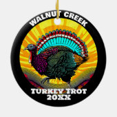 Retro Turkey Trot Keramik Ornament (Hinten)