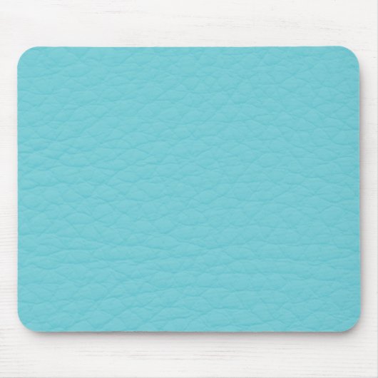 Retro Türkis-aquamarine lederne Gewohnheit Mousepad (Vorne)