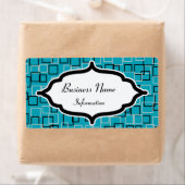 Retro Türkis Custom Labels (Insitu)