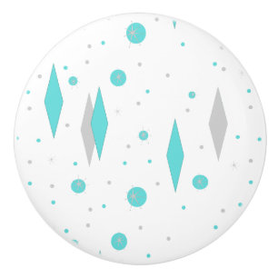 Retro Türkis-Diamant u. Keramikknauf