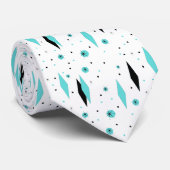 Retro Türkis-Diamant-u. Krawatte (Gerollt)