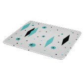 Retro Türkis-Diamant u. Schneidebrett (Ecke)