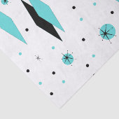 Retro Türkis-Diamant-u. Seidenpapier (Ausschnitt)