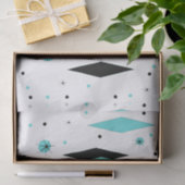 Retro Türkis-Diamant-u. Seidenpapier (Geschenk)