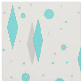 Retro Türkis-Diamant u. Stoff (Nahaufnahme)