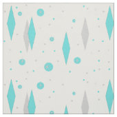 Retro Türkis-Diamant u. Stoff (Muster)