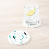 Retro Türkis-Diamanten u. Untersetzer (Seite)