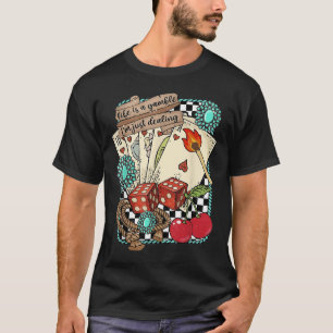 Retro Türkis Western Wilder Westen Cowboy Cowgirl T-Shirt
