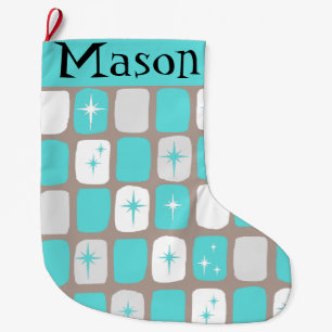 Retro Türkische Sternexplosionen Weihnachtsfest St Großer Weihnachtsstrumpf