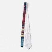 Retro Turm Anzeige-Frankreichs Paris Effiel Krawatte (Rückseite)