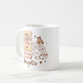 Retro “Turning Off OCD” Mental Health Awareness Kaffeetasse (Vorderseite Links)