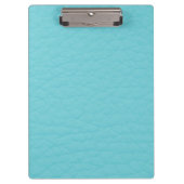Retro-Turquoise Aquamarine Leder Custom Klemmbrett (Vorderseite)