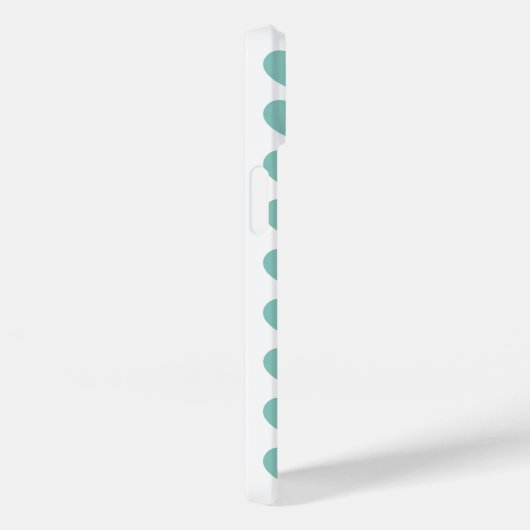 Retro Turquoise Blume Mitte Jahrhundert Moderne Case-Mate iPhone Hülle (Rückseite / Rechts)