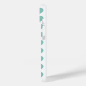 Retro Turquoise Blume Mitte Jahrhundert Moderne Case-Mate iPhone Hülle (Rückseite / Links)