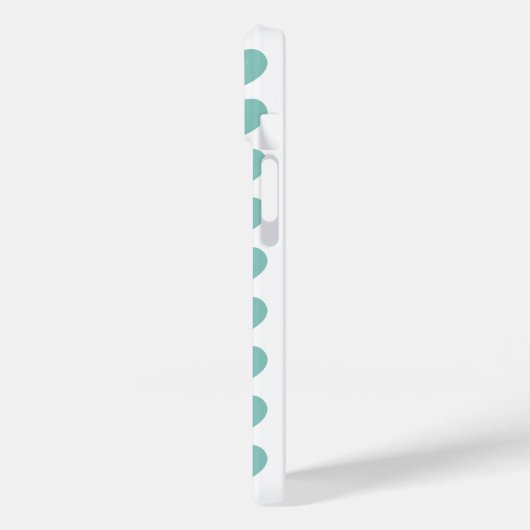 Retro Turquoise Blume Mitte Jahrhundert Moderne Case-Mate iPhone Hülle (Rückseite / Links)