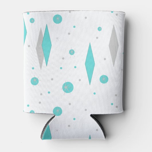 Retro Turquoise Diamond & Sternexplosion kann kühl Dosenkühler (Vorderseite)