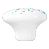 Retro Turquoise Diamond & Sternexplosion Keramik K Keramikknauf (Seitenansicht)