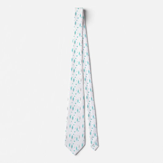 Retro Turquoise Diamond & Sternexplosion Necktie Krawatte (Vorderseite)