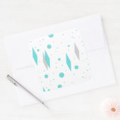 Retro Turquoise Diamond & Sternexplosion Stickers (Umschlag)