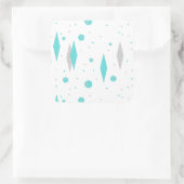 Retro Turquoise Diamond & Sternexplosion Stickers (Tasche)