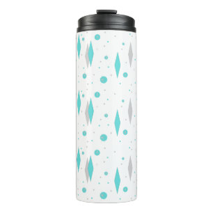 Retro Turquoise Diamond Sternexplosion Thermal Tum Thermosbecher